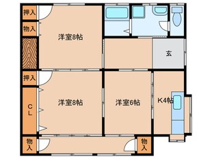 大原町戸建の物件間取画像